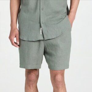 Onia Classic Pull On Linen Short 6 Inches - Small - New With Tags - Color Agave